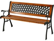 Ławka ogrodowa Paula, 125 x 52 x h. 73 cm, drewno cyprysowe