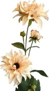 Sztuczny kwiat Dalia jasny brzoskwiniowy, 72 cm
