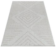 Dywan zewnętrzny Aruba Romby kremowe 60 cm x 100 cm