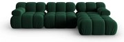 Zielona aksamitna sofa 285 cm Bellis – Micadoni Home