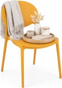 Nowoczesne Krzesło Kuchenne Musztardowe T0-T01