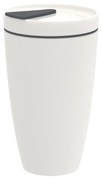 Biały porcelanowy kubek podróżny Villeroy &amp; Boch Like To Go, 350 ml