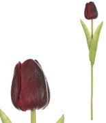 Sztuczna piankowa tulipan mini, ciemnoczerwona, 5x 5 x 34 cm