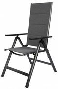 Ogrodowe krzesło rozkładane Haggen, 58 x 110 x 67 cm, aluminium
