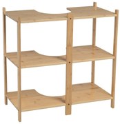 Bambusowa szafka pod umywalkę w naturalnym kolorze 60x60 cm – Casa Selección