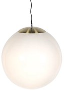 Skandynawska lampa wisząca z opalem 50 cm - Ball 50 Nowoczesny Oswietlenie wewnetrzne