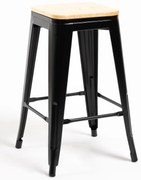 Stoek Torix niski z naturalnego drewna