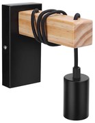 Aigostar - Kinkiet 1xE27/60W/230V brązowy/czarny