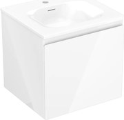 Mexen Orio szafka łazienkowa 50 cm z umywalką Vela, 1 szuflada, biała połysk - 91A10-05047-1-BF00-W23M00