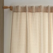 Beżowa firanka 140x183 cm Muscat Waffle – Pineapple Elephant