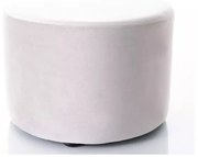 Pufa DOTI A VELVET jasnoszara SIGNAL