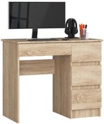 Biurko sonoma dąb z szufladami P3-B82