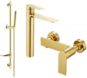 Mexen Zero DF70 zestaw prysznicowy, złoty - 71114DF70-50