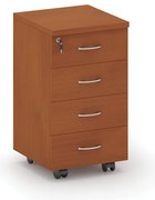 Szafka pod biurko na kółkach MIRELLI, 400 x 480 x 650 mm, czereśnia