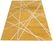 Ciemnożółty dywan młodzieżowy w linie R8-D70