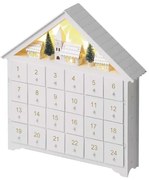 LED Kalendarz adwentowy 8xLED/2xAA biały