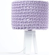 Lampa stołowa COTTON WOOD fioletowa BPS KONCEPT