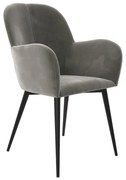 Szary tapicerowany fotel jadalniany Fitz – Støraa