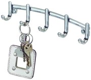 Metalowy wieszak na klucze iDesign York Lyra, 21,5x4,6 cm