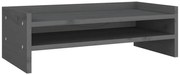 Szara sosnowa podstawka pod monitor H4-B99