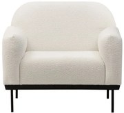 Biały fotel relaksacyjny ANDERSON