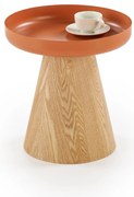 GINA Ława Stolik kawowy Cynamonowy Skandynawski fi.40 cm Okrągły Naturalny