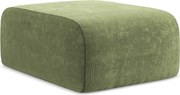 Pufa - z tkaniny szenilowej - zielony - LANI