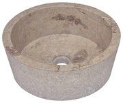 Szara nablatowa umywalka z marmuru D1-M85