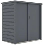 Szafa ogrodowa ze stali galwanizowanej w kolorze szarym REIVAX -  1,31 m3  - Dł.125x Gł.80 x Wys.131 cm