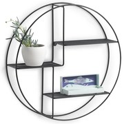 Okrągła półka ścienna z metalu, Ø 55 x 12 cm