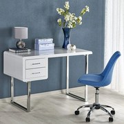 Biurko lakierowane biały glamour połysk D3-H82