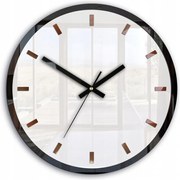 Zegar ścienny Okrągły klasyczny z Cichym mechanizmem na Ścianę Akrylowy