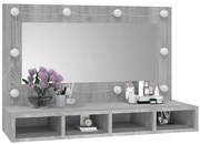 Toaletka kosmetyczna na biurko szary dąb sonoma B2-L86