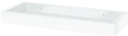 Półka ścienna P-010, matowy biały, 40 cm