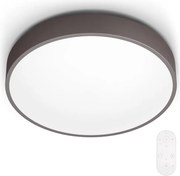 Philips 60262/43/P5 - ściemnialna lampa sufitowa LED brązowa LED/28W/230V + z pilotem