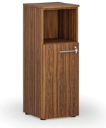 Szafa biurowa kombinowana PRIMO WOOD, 400 x 420 x 1087 mm, orzech