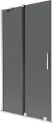 Mexen Velar parawan nawannowy 2-skrzydłowy rozsuwany 100 x 150 cm, grafit, chrom - 896-100-000-41-01