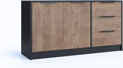Komoda SION 138 cm do Salonu Sypialni Czarny