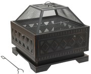 Cattara 13009 Palenisko z pokrywą Square, 63,5 x63,5 x 62 cm
