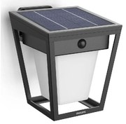 Philips Nissa UltraEfficient solarna lampa ściennaLED, czujnik, czarna, 1,8 W, 250/25 lm, 3000 K