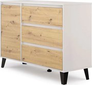Komoda na ubrania kaszmir + dąb artisan R5-B95
