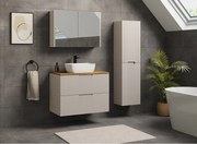 VENA Szafka łazienkowa ryflowana pod umywalkę 46 x 80 x 57 beż