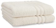 Kremowe bawełniane ręczniki kąpielowe frotte zestaw 2 szt. 90x140 cm Zero Twist – Catherine Lansfield