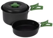 Redcliffs 2-częściowy zestaw garnków aluminiowych z plastikowymi uchwytami, zielony