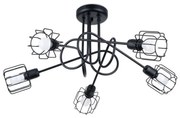 Sollux SL.1119 - Lampa sufitowa BELUCI 5xE14/40W/230V czarna