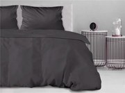 Pościel satynowa jednobarwna Bielbaw 160x200 ciemnoszara GRENO