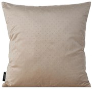 Poszewka na poduszkę 45x45 welwetowa ARIADNA z diamencikami beżowa
