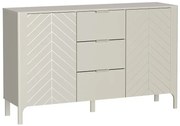 Elegancka komoda w jodełkę w kolorze kaszmir- Sageri 3X