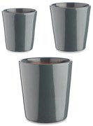 Zestaw doniczek ceramicznych CONICAL, 3 sztuki