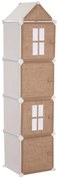 Regał dla dzieci na zabawki DOMEK, 34 x 140 cm